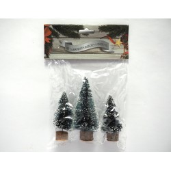 Set 3 pinetti nevati