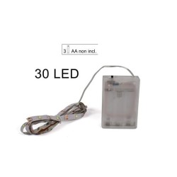 Stricia 30 led adesiva luce calda a batteria