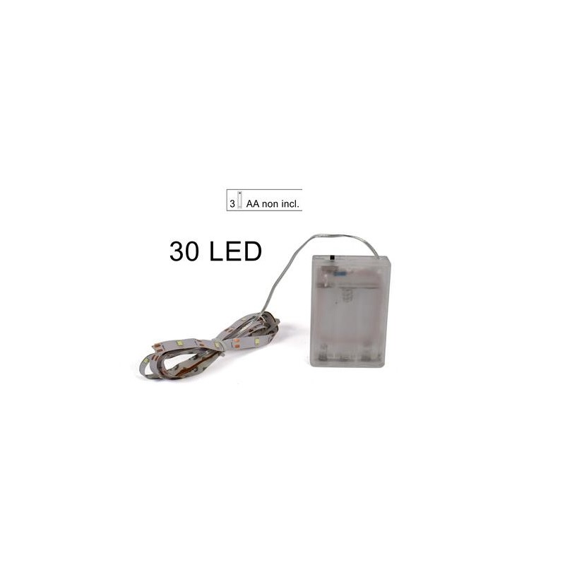 Stricia 30 led adesiva luce calda a batteria
