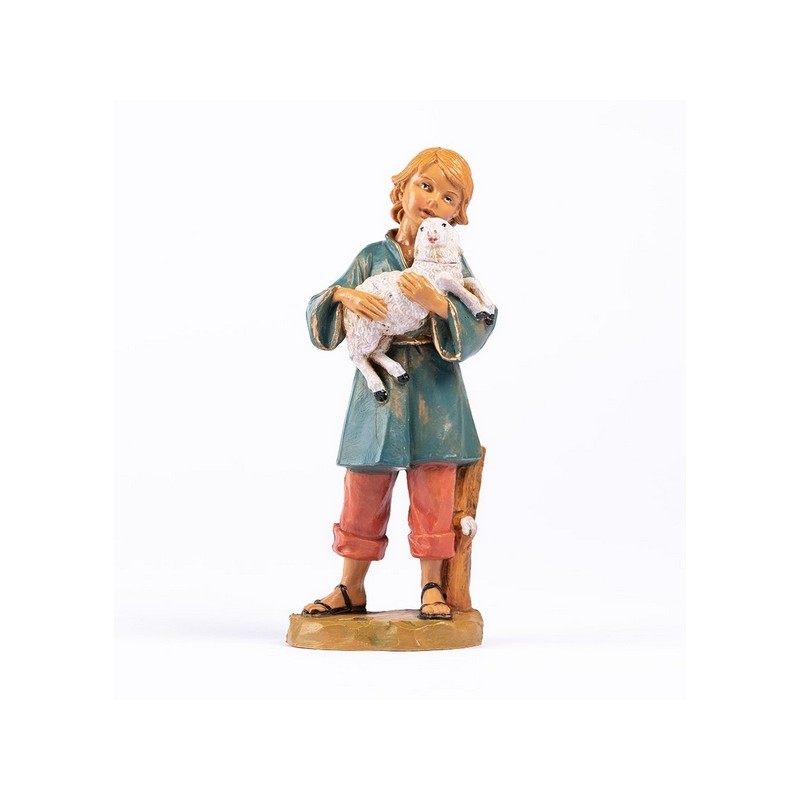 Ragazzino con agnello cm 19