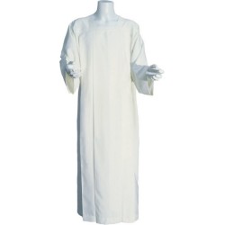 Camice bianco con piegoni scollo per amitto