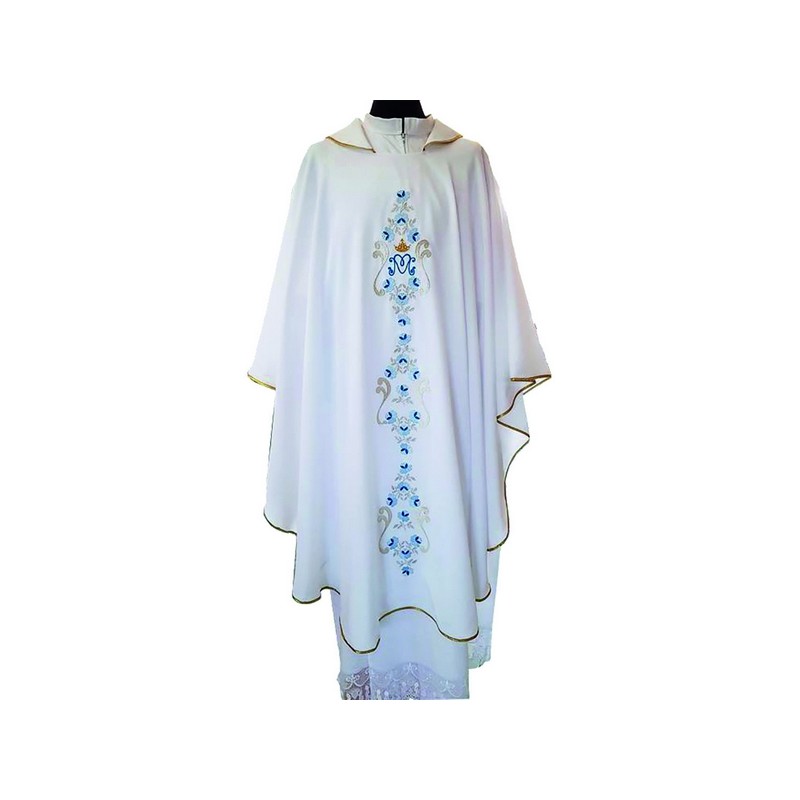 Casula Mariana in tessuto Vaticano