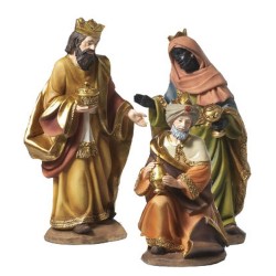 Set 3 Re Magi in resina cm. 56