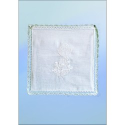 Palla in lino ricamo calice