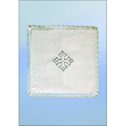 Palla in lino ricamo croce