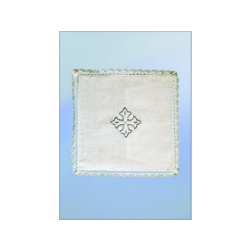 Palla in lino ricamo croce