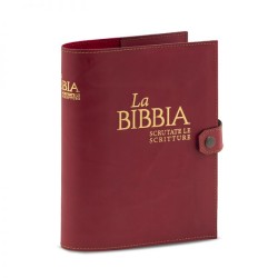 Copri Bibbia "Scrutate le Scritture" stampa oro a caldo cuoio rigenerato
