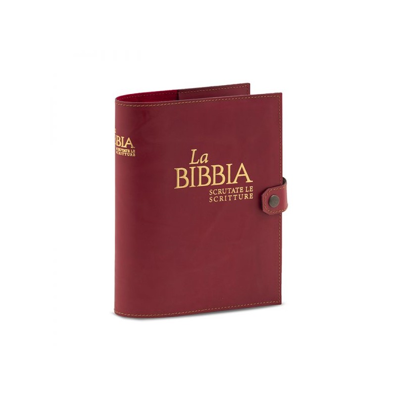 Copri Bibbia "Scrutate le Scritture" stampa oro a caldo cuoio rigenerato