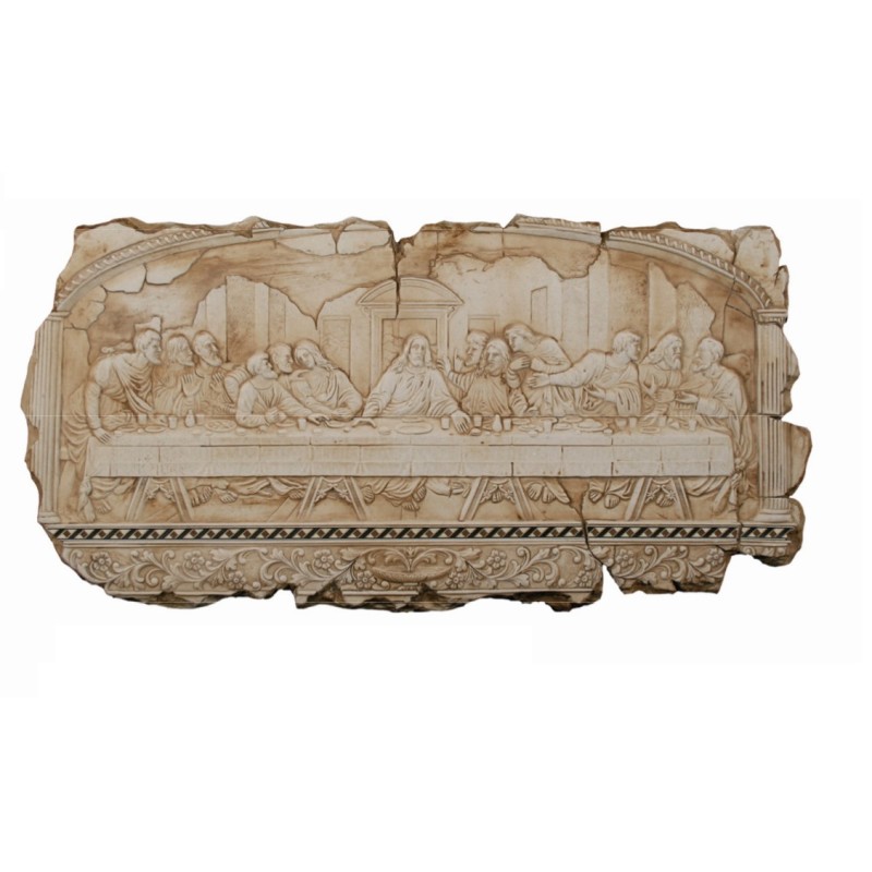 Quadro Ultima Cena in resina cm. 41x20