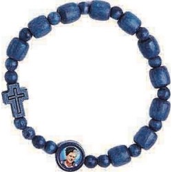 Bracciale elastico in legno S. Carlo Acutis