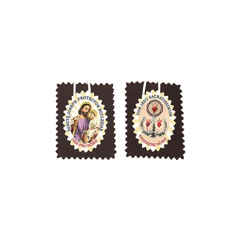 Scapolare S. Giuseppe in stoffa cm. 3x2,5