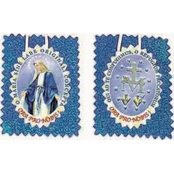Scapolare Madonna Miracolosa in stoffa