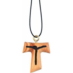 Biglietto "La Confessione dei ragazzi" con tau ulivo