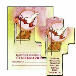 Diploma con croce in legno