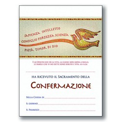 Pergamena Confermazione con oro