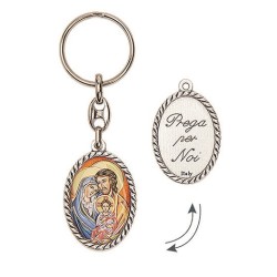 Portachiavi metallo argentato