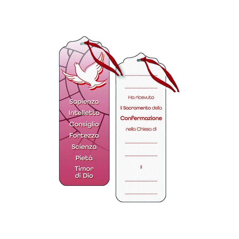 Segnalibro in legno con cordino