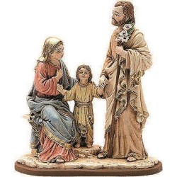 Statua in resina Sacra Famiglia cm. 21