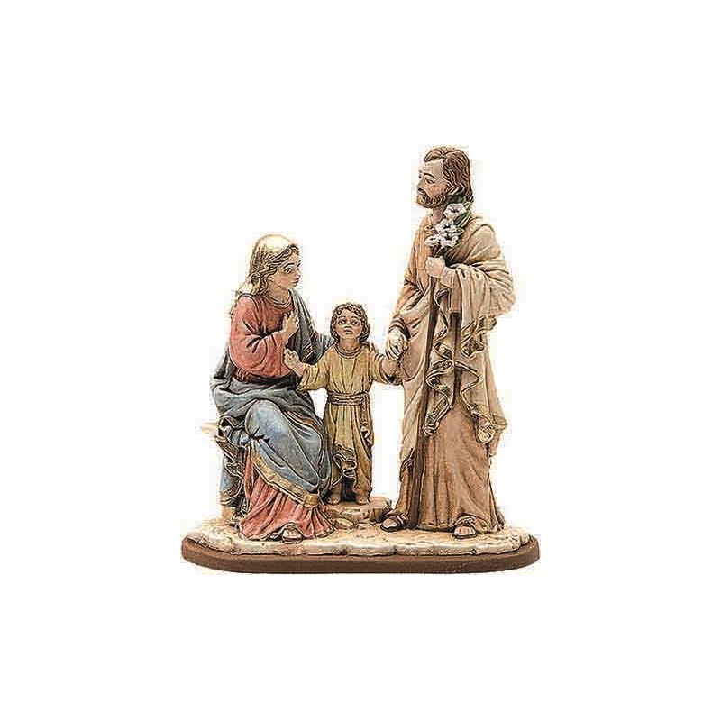 Statua in resina Sacra Famiglia cm. 21