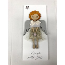 Quadretto "Angelo della Gioia" con preghiera