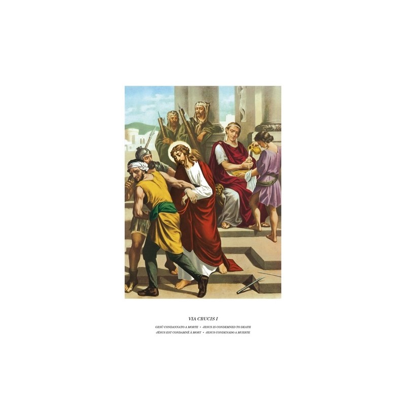 Tavole Via Crucis in cartoncino cm. 15x20