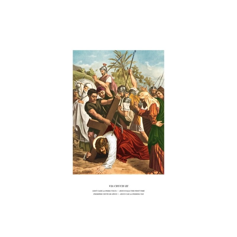 Tavole Via Crucis in cartoncino cm. 15x20