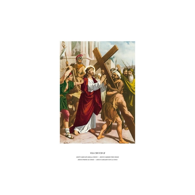 Tavole Via Crucis in cartoncino cm. 22x30