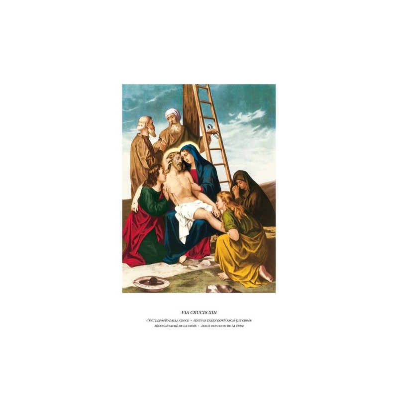 Tavole Via Crucis in cartoncino cm. 35X50