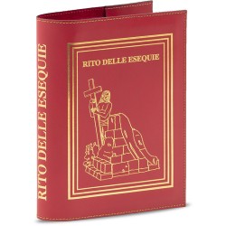 Coprilibro in vero cuoio per il rito delle esequie piccolo