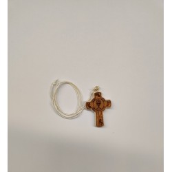 Croce comunione in legno con incisioni cm. 5