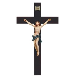 Crocefisso cm. 105 con corpo in resina dipinto
