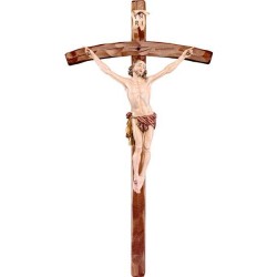 Croce cm. 45 e corpo in legno Cristo della Passione