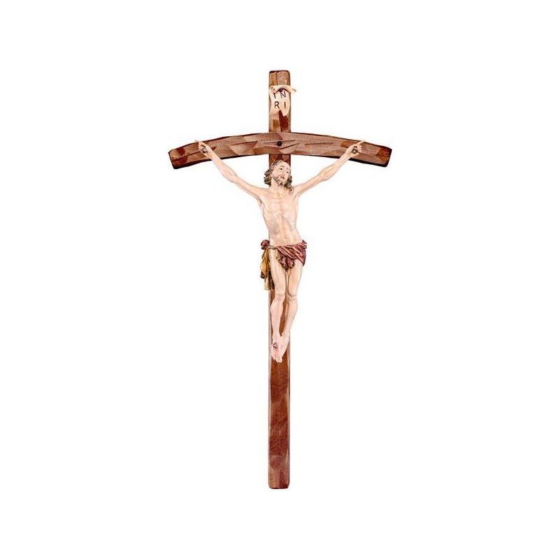 Croce cm. 45 e corpo in legno Cristo della Passione