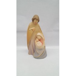 Gruppo Natività Natalia in legno cm. 14 colorata