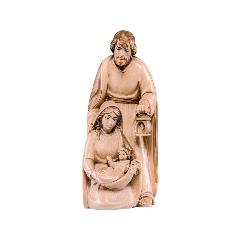 Gruppo natività Noèl mordente cm. 12 in legno