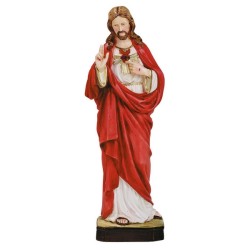 Sacro Cuore di Gesù in resina cm. 30