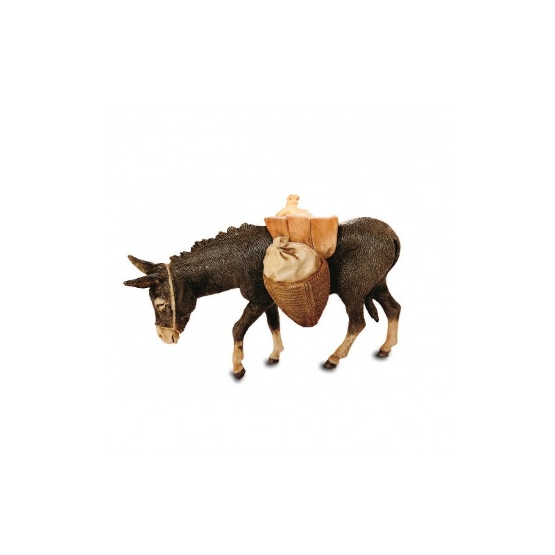Asino in piedi con sella cm. 13