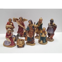 Set presepio in resina cm. 15 (10 pz)