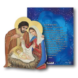 Quadretto Natività in legno da appendere