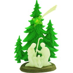Alberello con natività in plastica