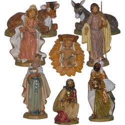 Natività 8 pezzi - plastica cm. 45