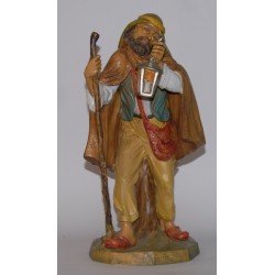 Pastore con lanterna in plastica cm. 45