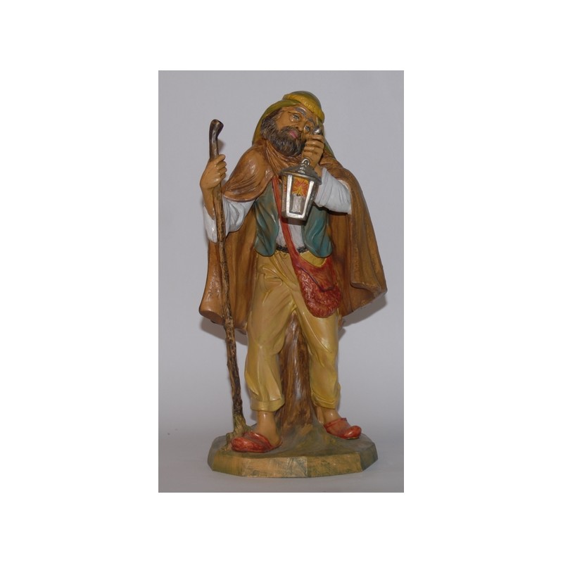 Pastore con lanterna in plastica cm. 45