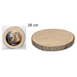 Base tronco legno Ø  cm. 28