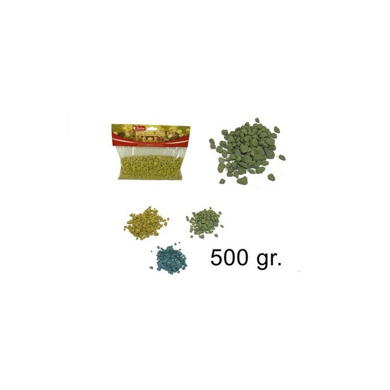 Sacchetto ghiaia gr. 500 giallo/verde/azzurro