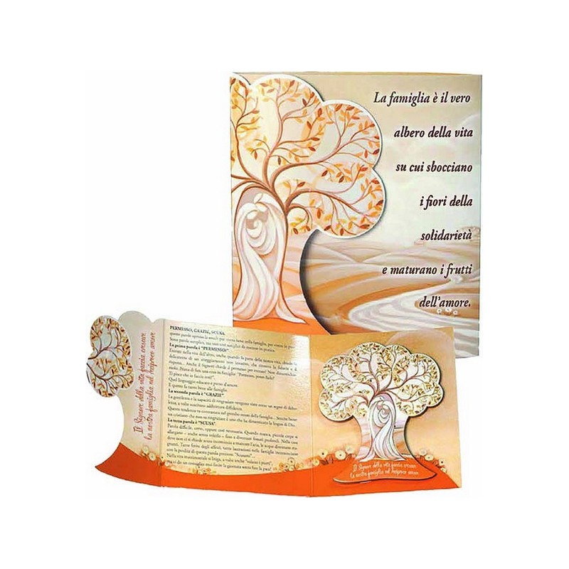 Confezione con quadretto benedizione "Albero della Vita"