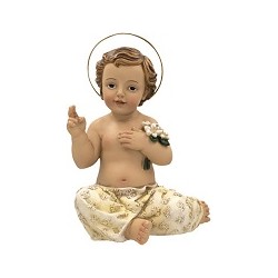 cm. 5 Bambino seduto in resina