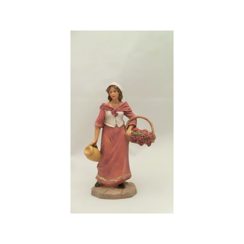 Donna con cesto cm 9,5