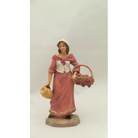 Donna con cesto cm 9,5