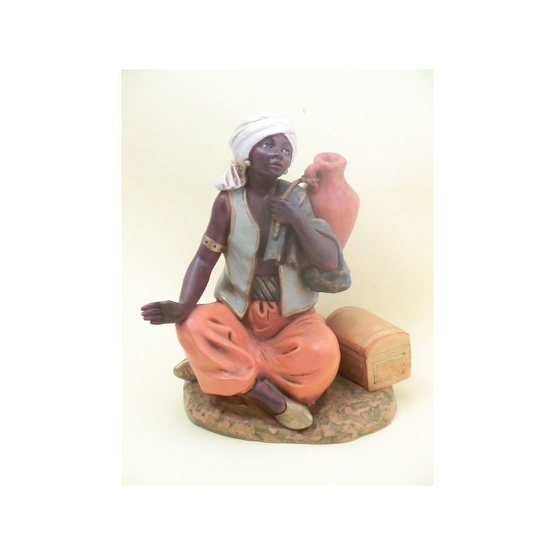 Pastore moro seduto cm 30